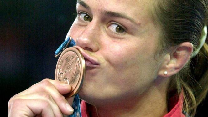 Gella Vandecaveye remporte la médaille de bronze. © Belga