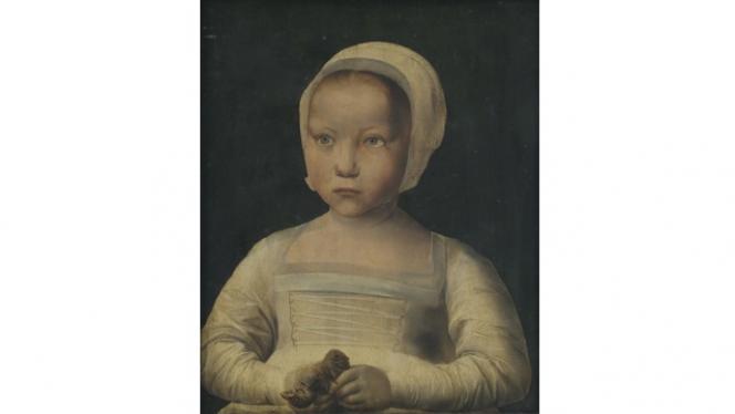 « La fillette à l’oiseau mort », premier quart du XVIe siècle.