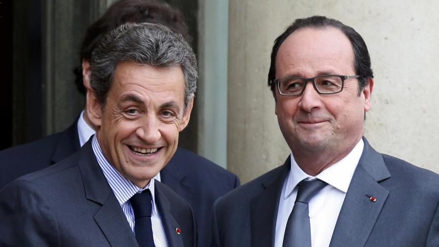Nicolas Sarkozy et François Hollande © Reuters