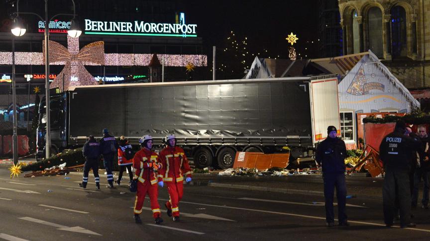 L’attaque au camion-bélier à Berlin, le 19 décembre © AFP