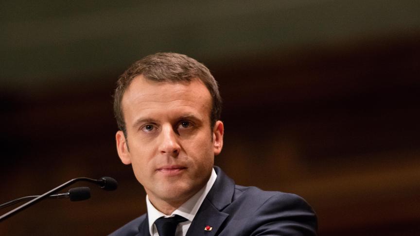 Emmanuel Macron. © Reporters/Abaca.
