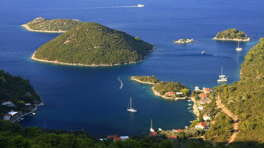 L'île de Mljet est une île de Croatie située entre l'île de Korčula et la ville de Dubrovnik. (Belgaimage)