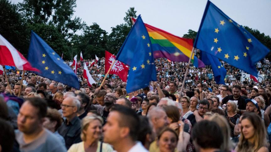 Des manifestations à Poznan ce 23 juillet © Reuters