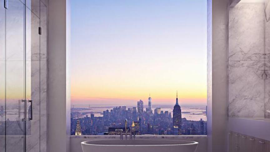 432 Park Avenue Penthouse New York et sa terrasse privée pouvant accueillir 300 personnes: 83 millions d’euros. DR