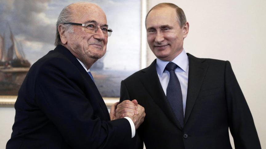 Sepp Blatter et Vladimir Poutine © EPA