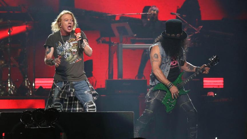 Guns N’Roses en concert au Madison Square Garden de New York - Newscom