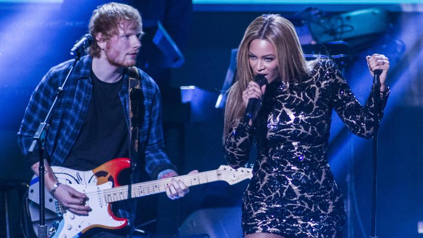 Beyoncé et Ed Sheeran avaient partagé la scène en 2015, lors d’un concert en l’honneur de Stevie Wonder à Los Angeles.