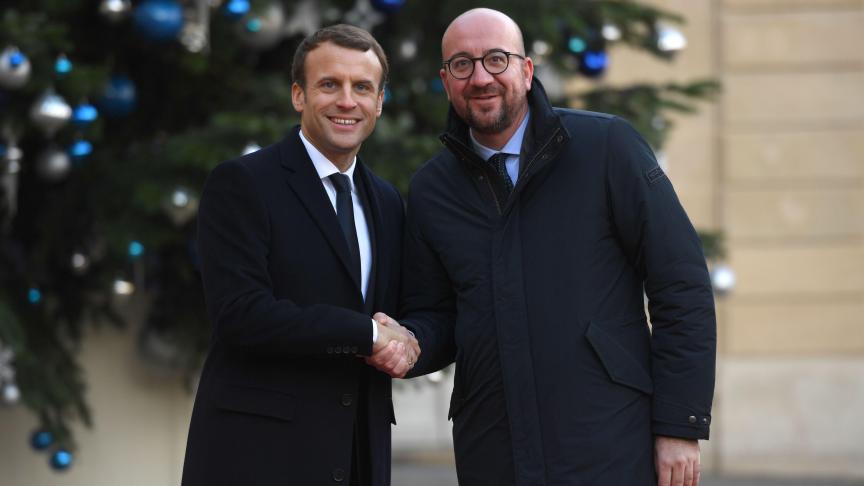 Charles Michel accueilli mardi à l’Elysée par le président français.