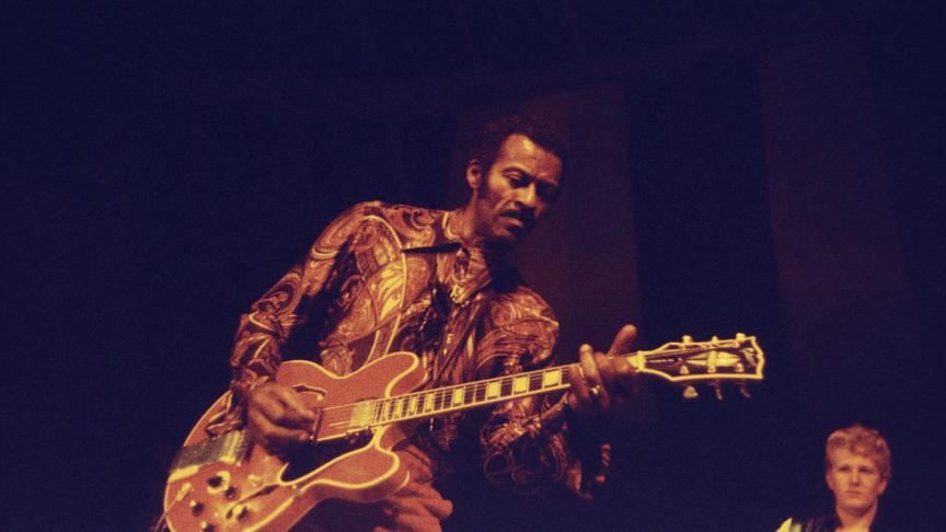 Le 18 mars, Chuck Berry, l'une des plus grandes figures du rock'n'roll, décède dans sa maison du Missouri, à l’âge de 90 ans. ©Belgaimage