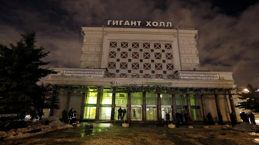 L’explosion, qui a fait 13 victimes, s’est produite dans le supermarché Perekrestok.