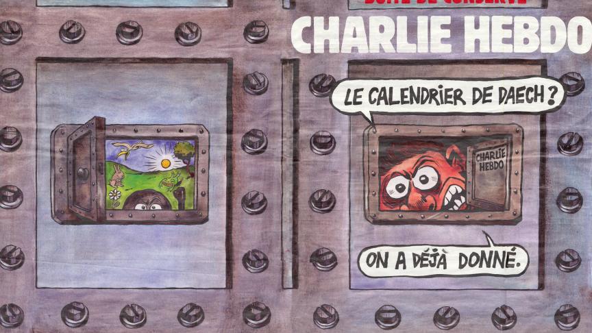 La couverture du numéro spécial de «
Charlie Hebdo
», parue mercredi passé. ©D.R.