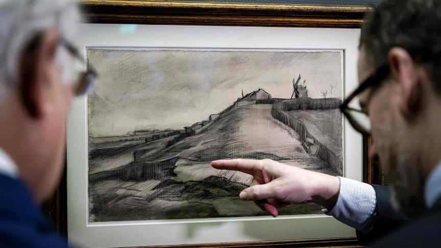 La Colline de Montmartre de Van Gogh © AFP