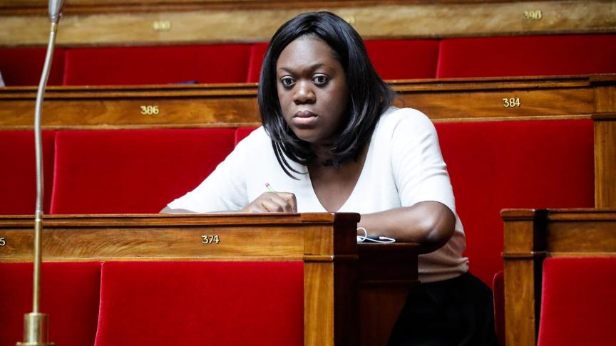Laetitia Avia sur les bancs de l’Assemblée nationale française.