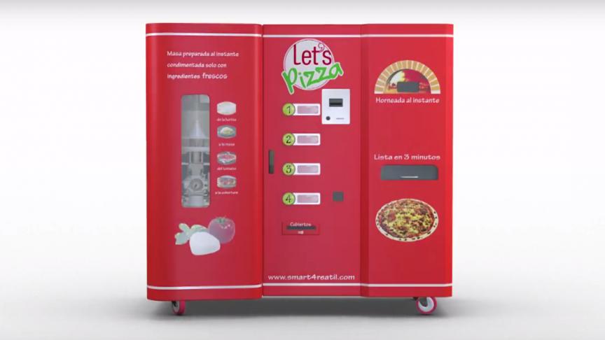 L’entreprise «
Let’s Pizza
» propose une machine qui prépare votre pizza en trois minutes.