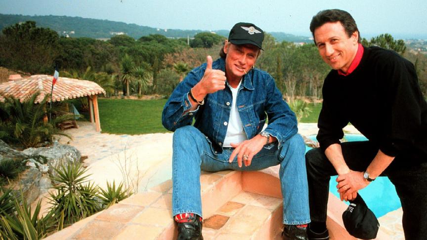 Michel Drucker et Johnny Hallyday, amis depuis toujours.