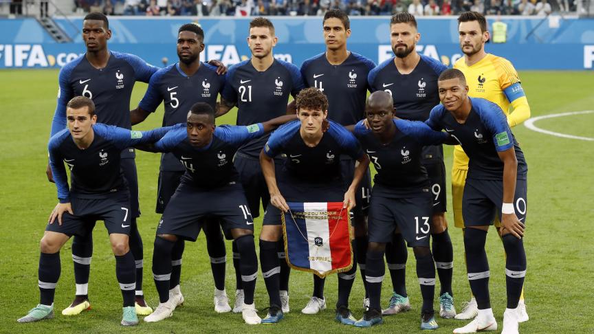 Le Onze de départ des Bleus face à la Belgique en demi-finale du Mondial 2018.