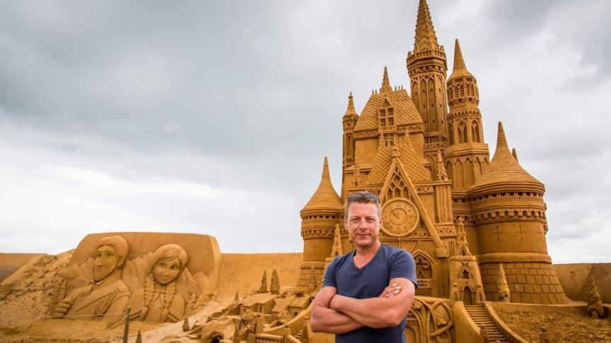 Alexander Deman, organisateur du Disney Sand Magic. Photo d’Aurore Belot ©AFP