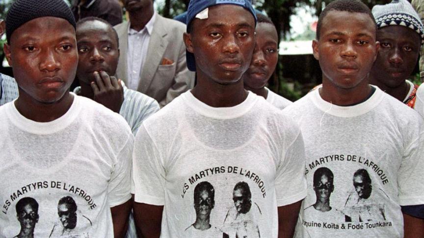 La mort des deux jeunes a suscité une vague d’émotions en Guinée, pays d’origine de Yaguine et Fodé. © EPA