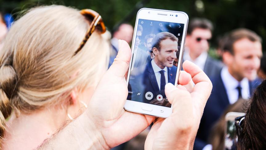 Emmanuel Macron durant les Journées du patrimoine.