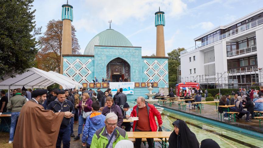 La Mosquée bleue d’Hambourg. En Allemagne, les cultes sont financés par un impôt qui  ne s’applique qu’aux fidèles.