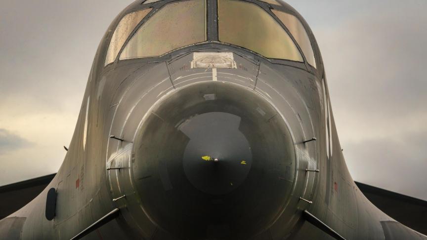 Un U.S. Air Force B-1B Lancer bomber, capable donc de larguer des bombes. - Photo d’illustration - Zumapress