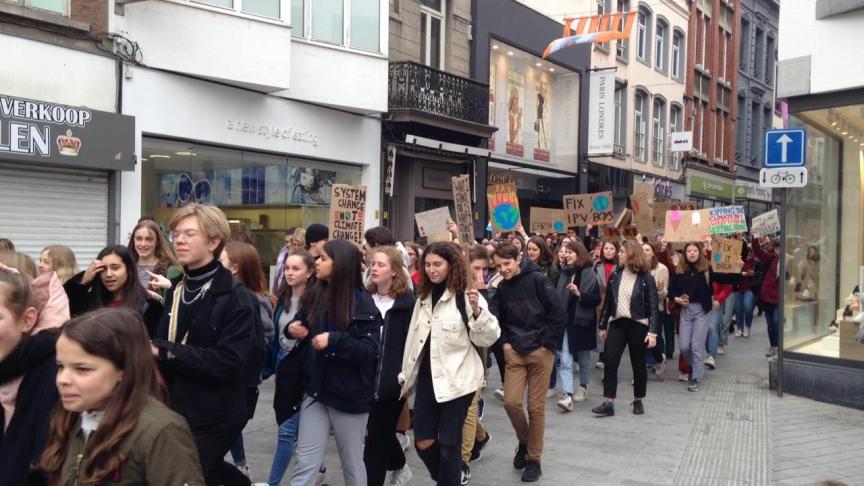 MECHELEN CLIMATE STUDENTS PROTEST ACTION