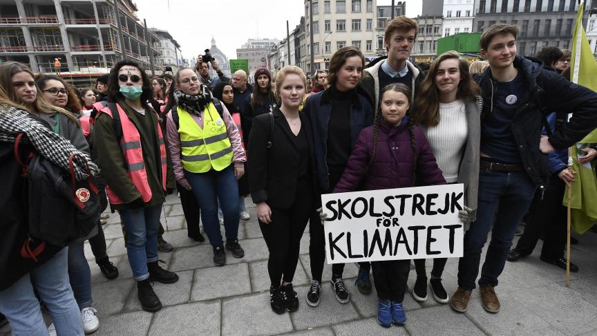 ANTWERP CLIMATE STUDENTS PROTEST ACTION