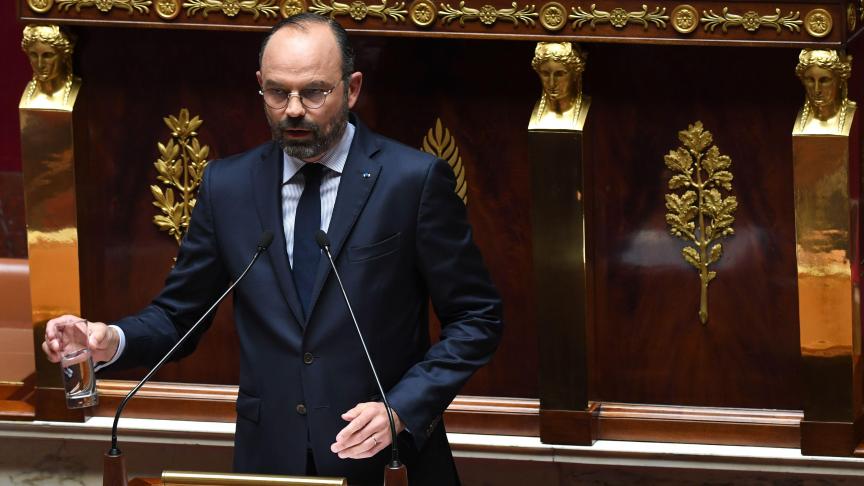 Edouard Philippe prononce son discours à l’Assemblée nationale