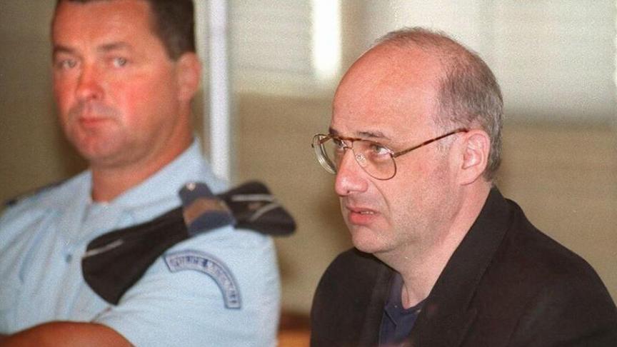 Jean-Claude Romand lors de son procès devant la cour d’assises de l’Ain, en juin 1996. © D.R.