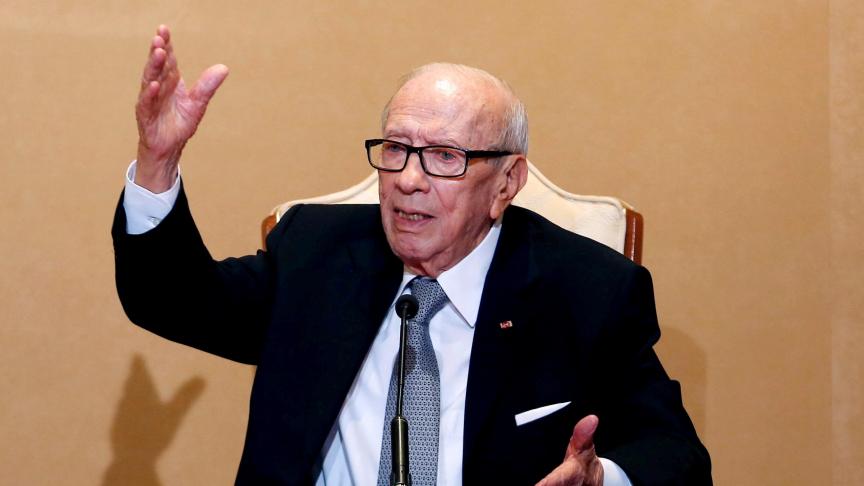 L’état de santé de Beji Caïd Essebsi - ici, lors d’une conférence de presse, en octobre dernier - suscitait l’inquiétude depuis quelque temps déjà.