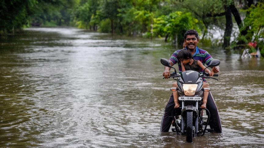 L’Inde, touchée actuellement par la période des moussons, est en proie à de fortes inondations.