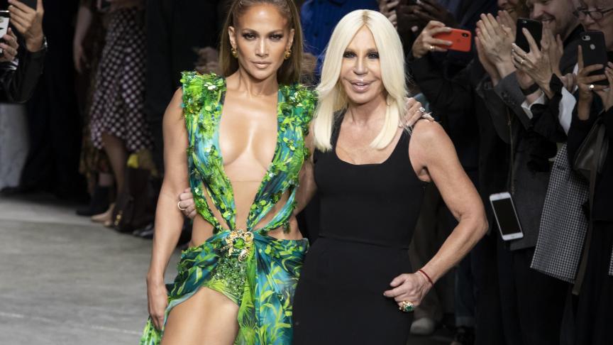 Jennifer Lopez et Donatella Versace