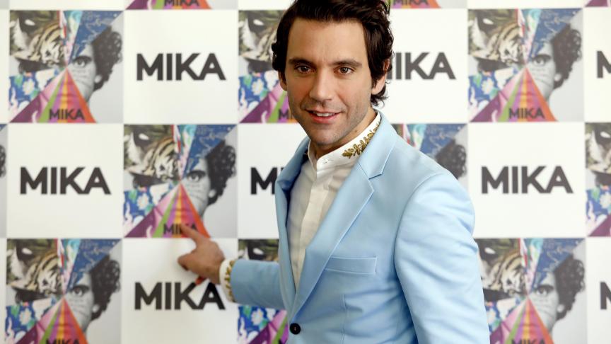 Mika à Milan le 3 octobre pour la promotion de son nouvel album.