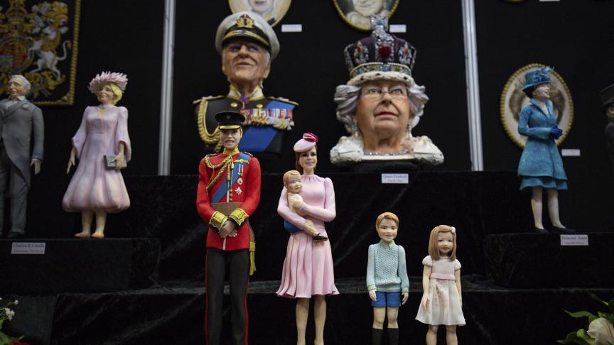 Des cakes de la famille royale britannique pour le rendez-vous annuel des gourmands à Birmingham.