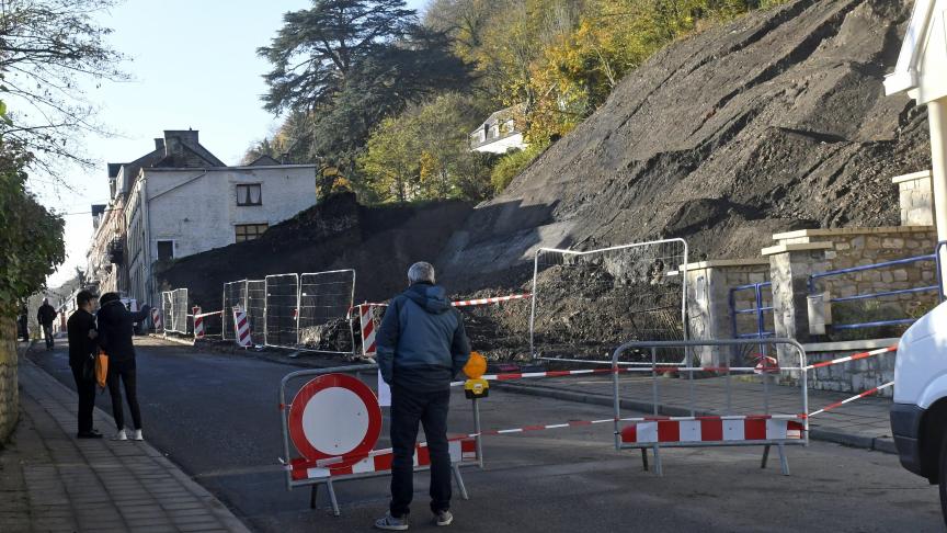 L’endroit où le glissement de terrain s’est produit à Namur n’est pas connu comme une zone naturelle à risque.