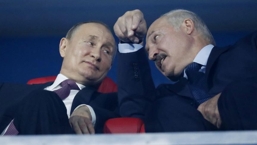 Vladimir Poutine et Alexander Loukachenko.
