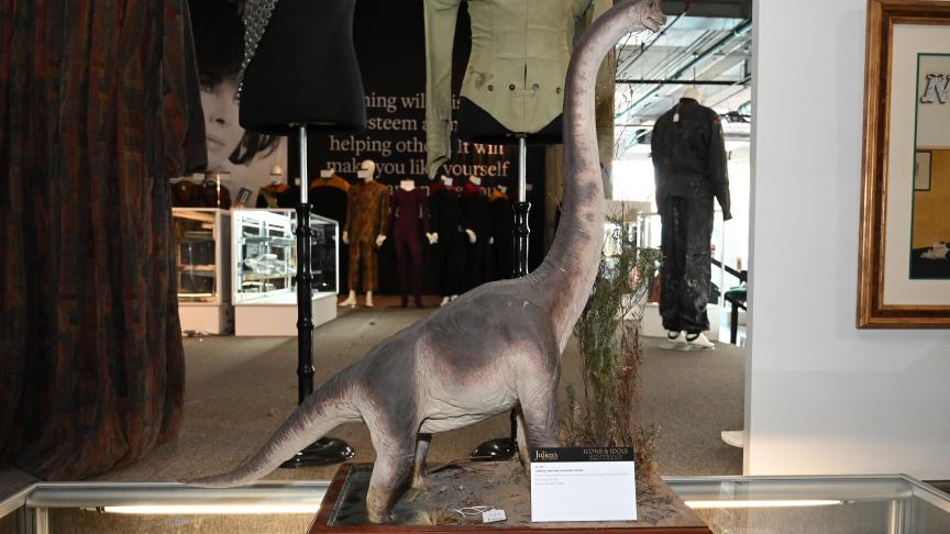 Un modèle de dinosaure utilisée pour le film de 1993 «
Jurassic Park
».