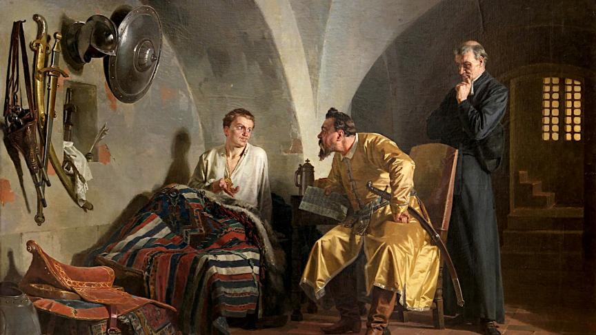 Le faux Dimitri et le prince Wisniewiecki (tableau de 1876).