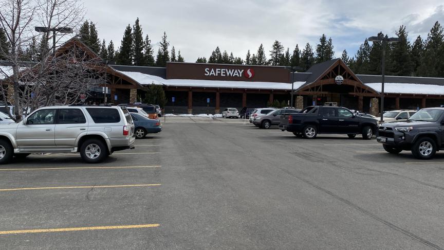 Le supermarché Safeway de South Lake Tahoe, où Jennifer Walker a été arrêtée.