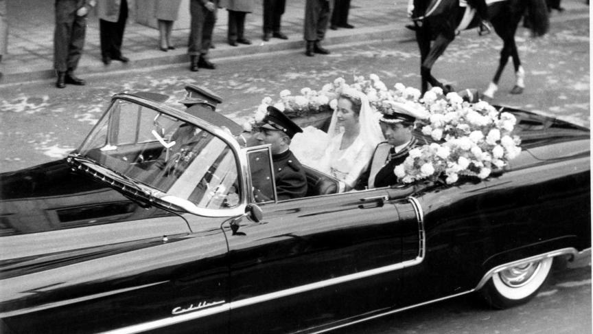 C’est le grand jour. Le prince Albert épouse la princesse italienne Paola Ruffo di Calabria le 2 juillet 1959.