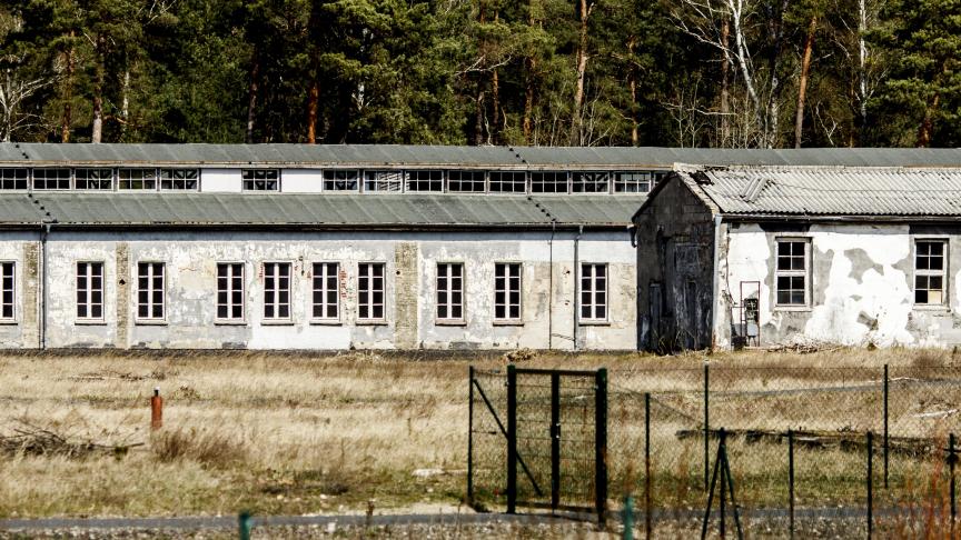 Des baraquements de l’ancien camp de concentration de Ravensbrück.