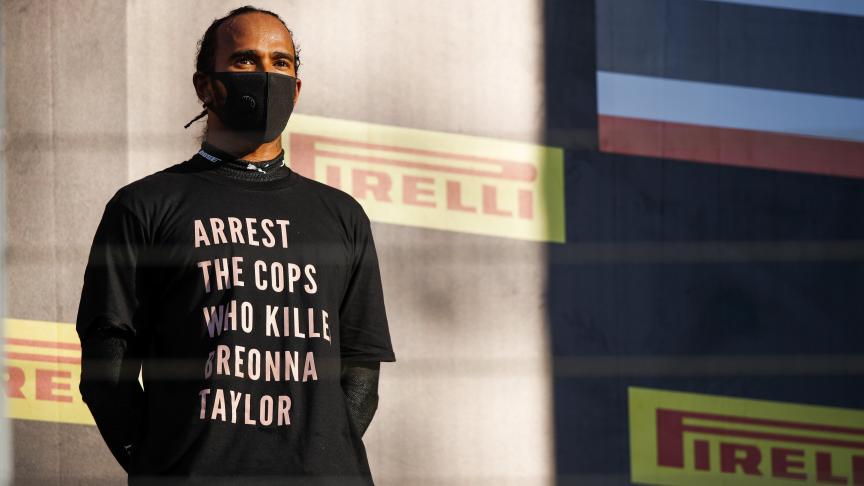 Le message fort de Lewis Hamilton, en lien avec les bavures policières aux États-Unis.