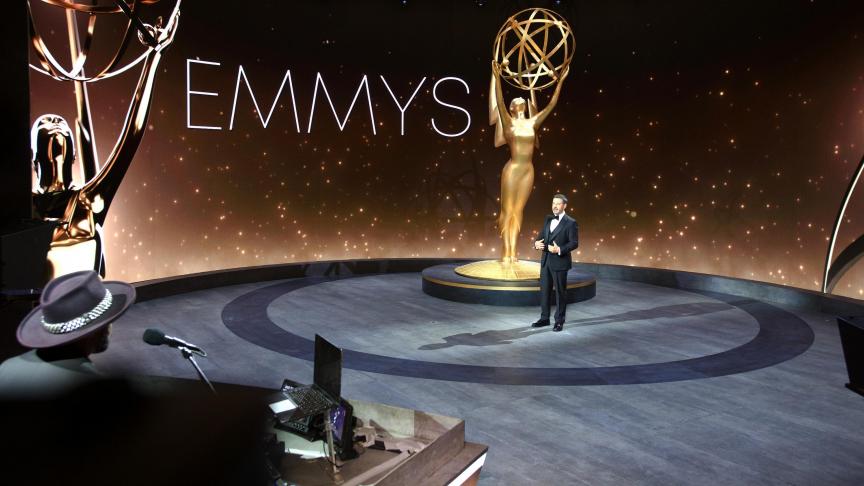 Jimmy Kimmel présentait une édition des Emmy Awards sans public.