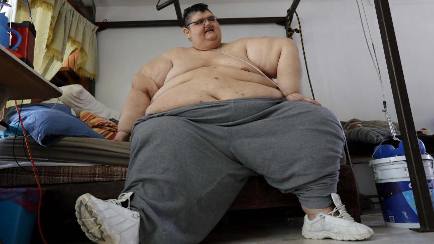 Ici, Juan Perdo Franco est photographié en février 2018. À ce moment-là, il avait déjà perdu 250 kilos par rapport à son poids le plus élevé.