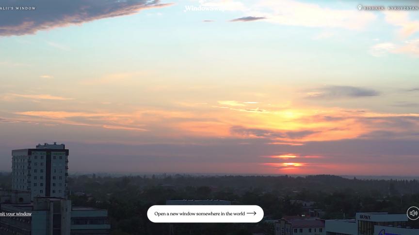 La vue depuis un appartement de Bichkek, la capitale du Kirghizistan.