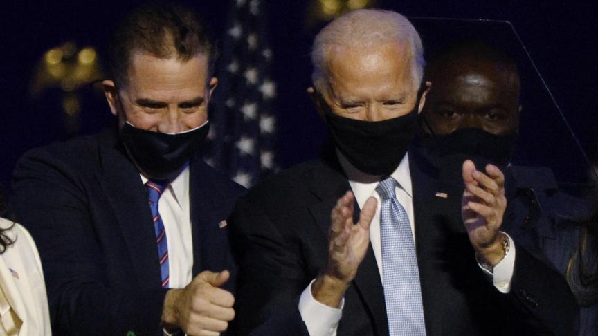 Hunter Biden et Joe Biden le 7 novembre 2020.