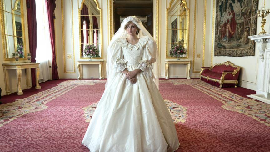 Emma Corrin, interprète de Lady Diana dans «The Crown».
