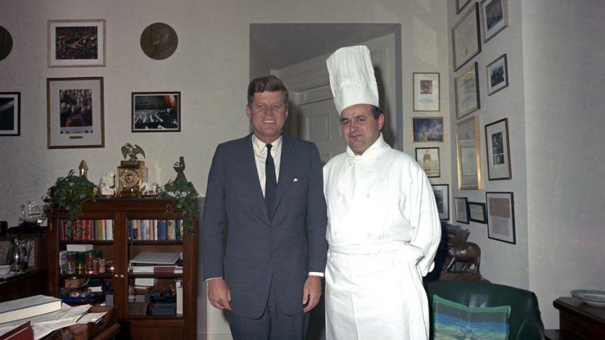 John F. Kennedy et René Verdon.