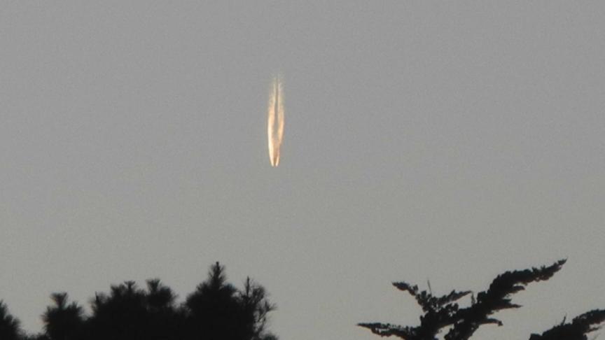 Exemple d’un phénomène étrange apparu dans le ciel français en 2013.