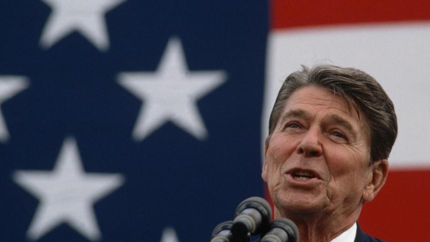 40e président des États-Unis (1981-1989), Ronald Reagan fut l’un des plus populaires.